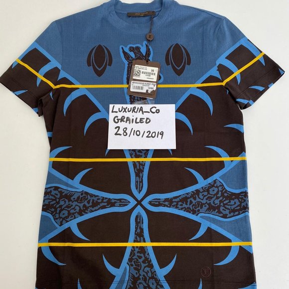 New Authentic Louis Vuitton Chapman Giraffe TShirt - Picture 2 of 13
